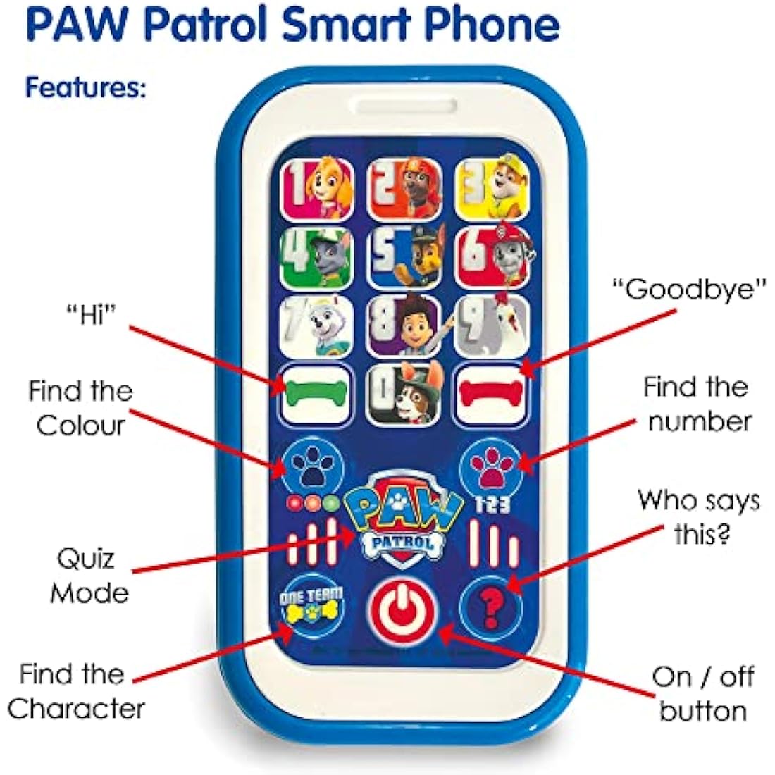 Paw Patrol My First Smart Phone – Interactive Educational Toy for Kids