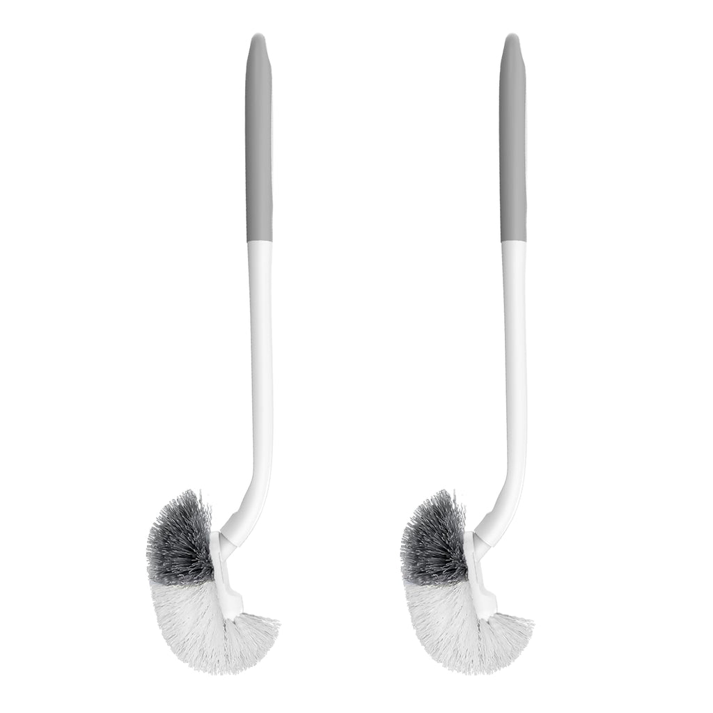 SetSail Toilet Bowl Brush, 2 Pack Toilet Brushes for Bathroom Compact Size Dense and Durable Toilet Cleaner Brush for Deep Cleaning Right Angled - image 1