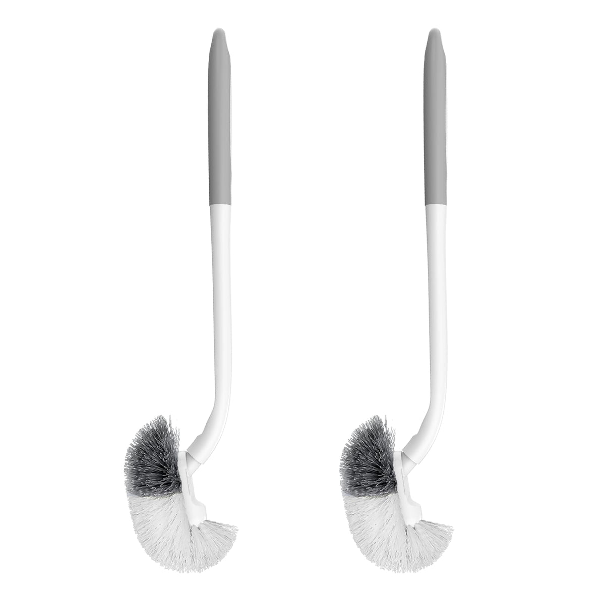 SetSail Toilet Bowl Brush, 2 Pack Toilet Brushes for Bathroom Compact Size Dense and Durable Toilet Cleaner Brush for Deep Cleaning Right Angled - image 1