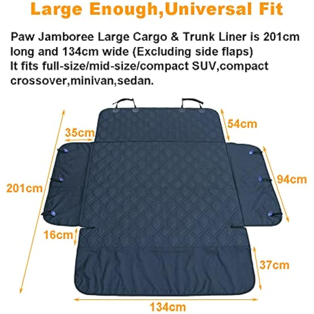 Paw Jamboree Dog Cargo Liner - Waterproof SUV Boot Protector, 201x134cm