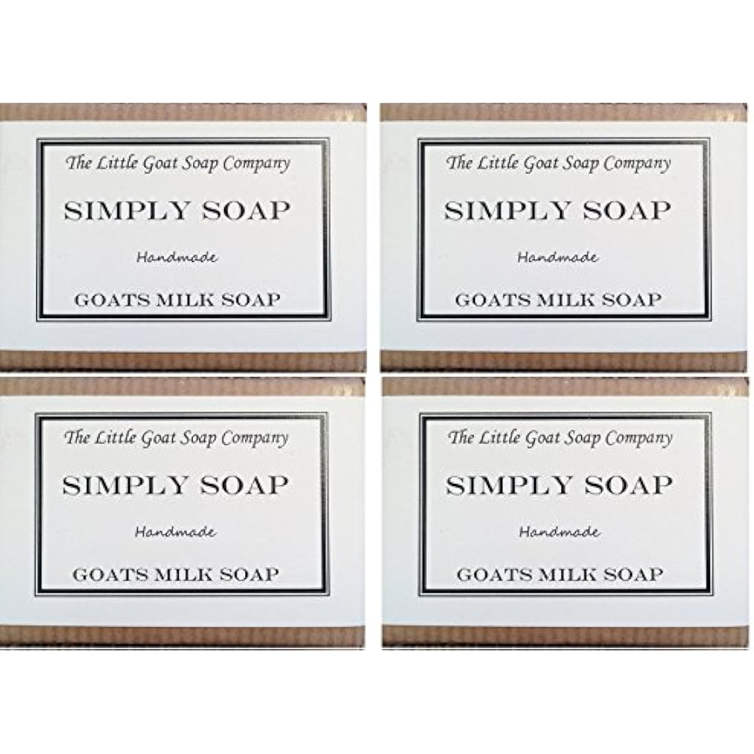 Jolof Store Unscented Goats Milk Soap - 4 x 100g for Sensitive Skin