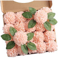 N&T NIETING Pink Foam Dahlia Flowers – 20pcs Artificial DIY Wedding Decor