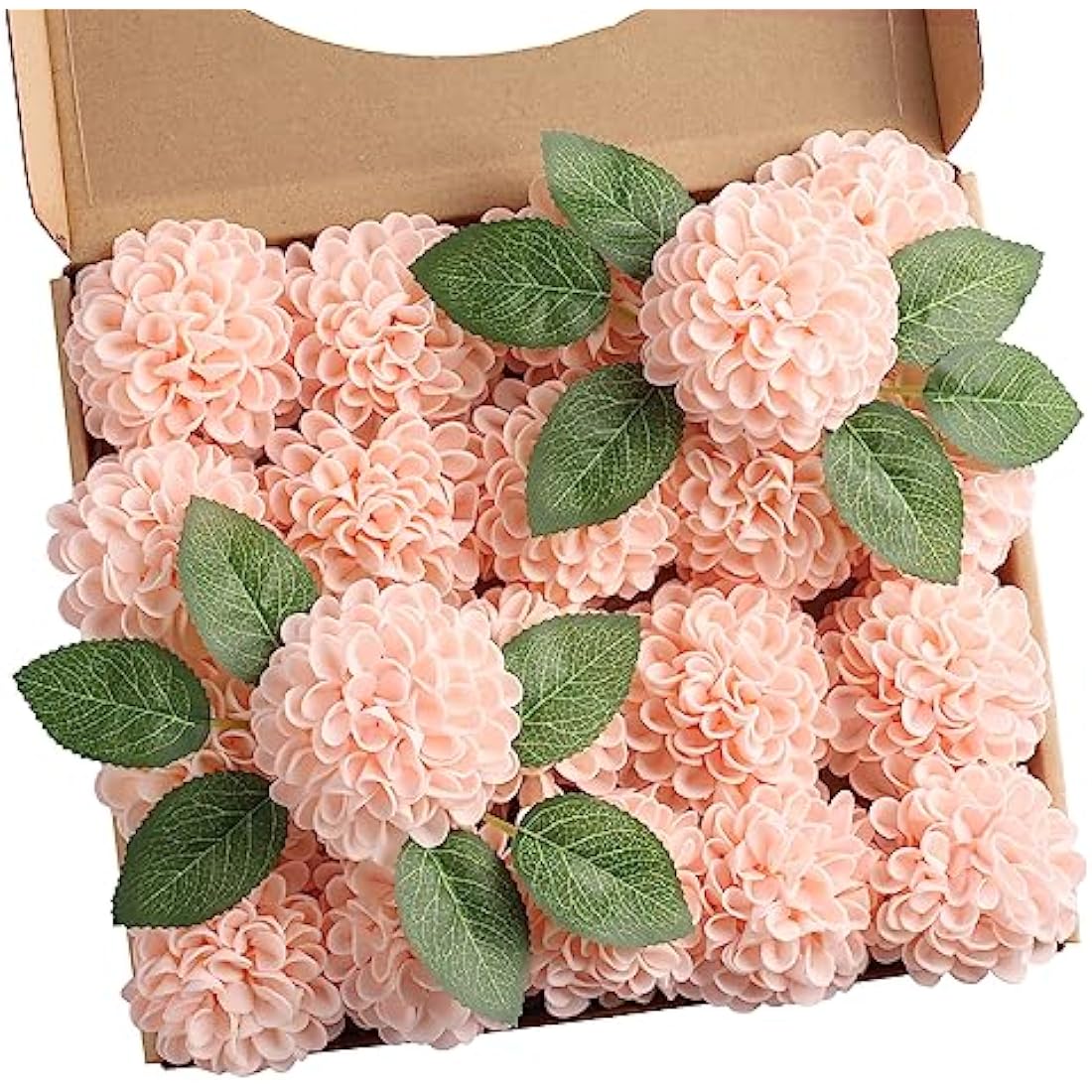 N&T NIETING Pink Foam Dahlia Flowers – 20pcs Artificial DIY Wedding Decor