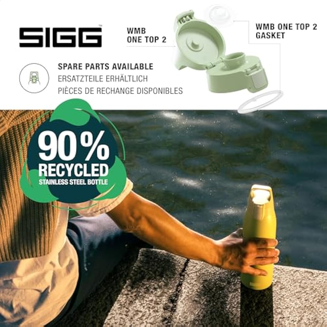 SIGG Shield Therm One Insulated Stainless Steel Water Bottle - 0.5L-1L