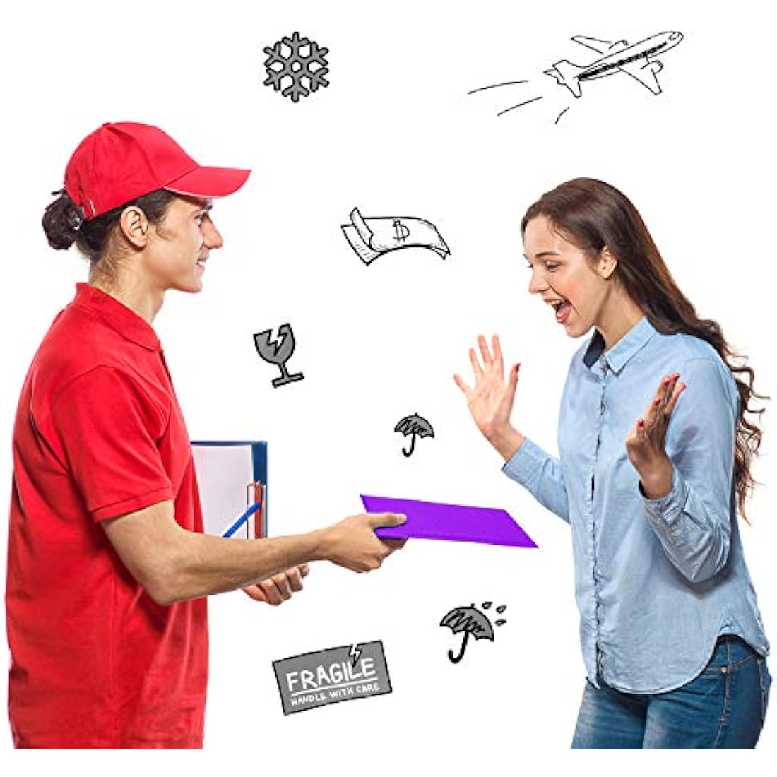 Switory Purple Poly Bubble Mailers – 15.3x22.9cm Padded Envelopes, 50 Pack