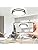 DINGLILIGHTING 48W LED Flush Mount Ceiling Light | 18 Inch Modern Black
