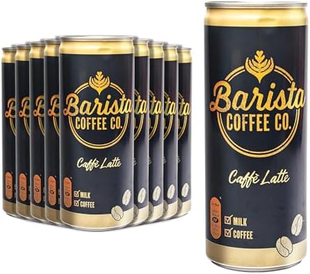 Barista Coffee Co. Caffe Latte Iced Coffee, Medium Roast, 250ml (12 Pack)