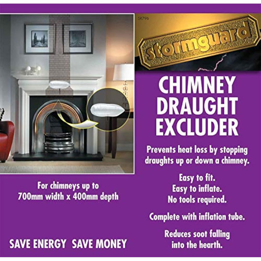 Stormguard Universal Chimney Draught Excluder | Adjustable Insulation