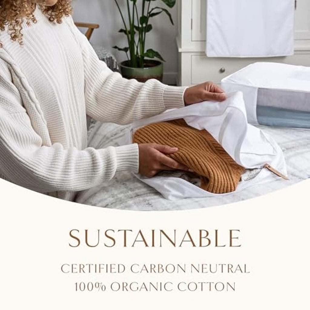 Hayden Hill Organic Cotton Sweater Storage Bag | Breathable Garment Bag