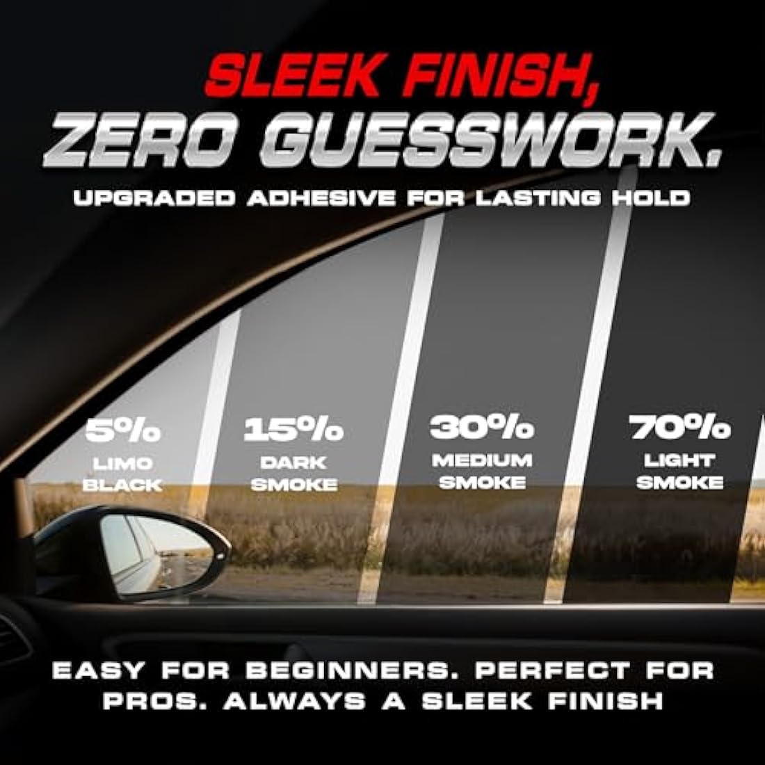 BLACKGLASS IX Car Window Tint Film | 15% Dark Smoke 2-Ply | 6m x 65cm
