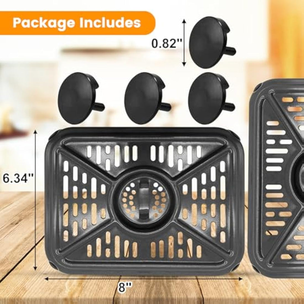 GWYXC Air Fryer Grill Pan for Ninja Foodi AF400UK AF500UK, 2 Pack