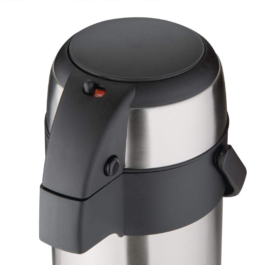 Olympia 5L Pump Action Airpot | Stainless Steel Vacuum Coffee Server