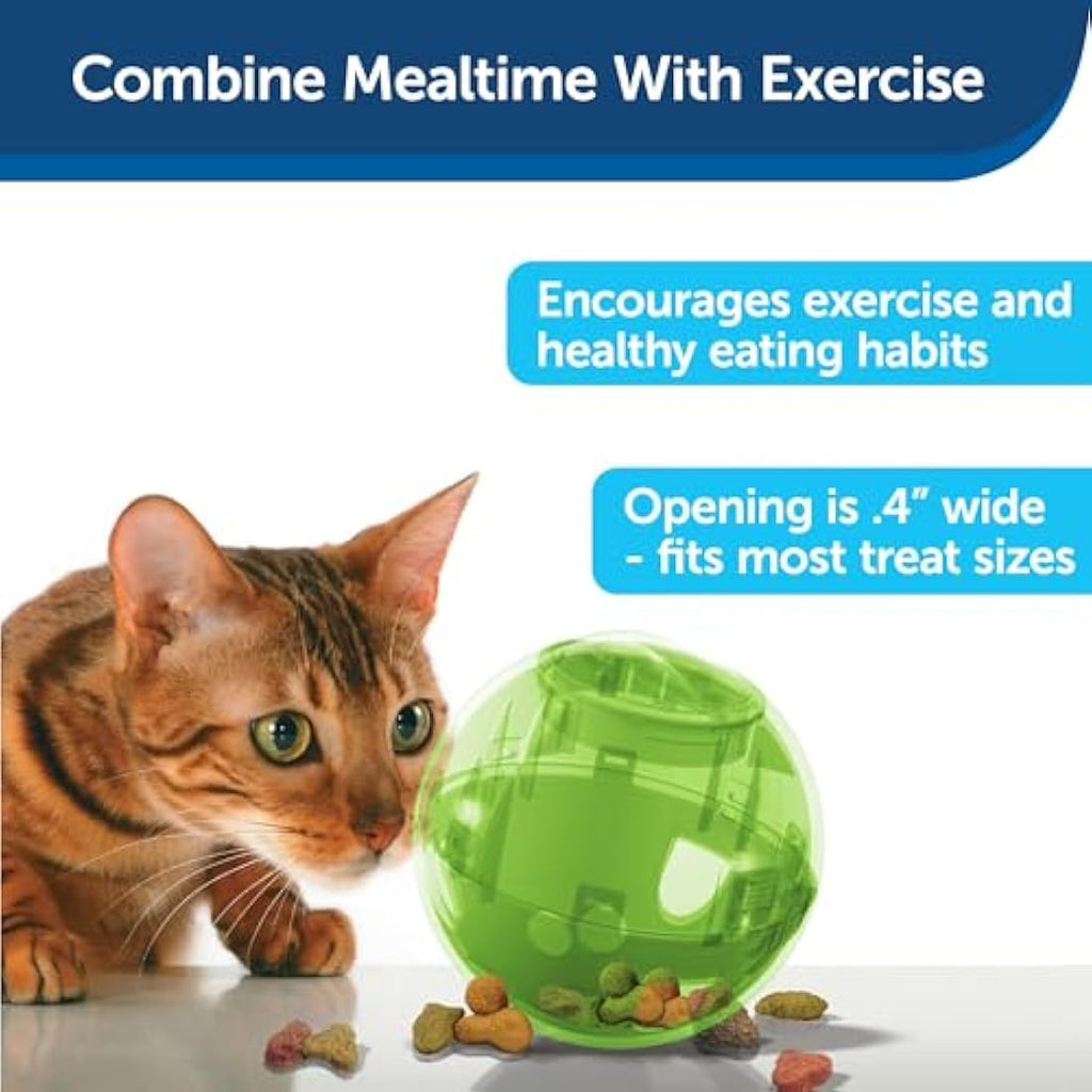 PetSafe SlimCat Interactive Food Dispenser Toy – Green Slow Feeder