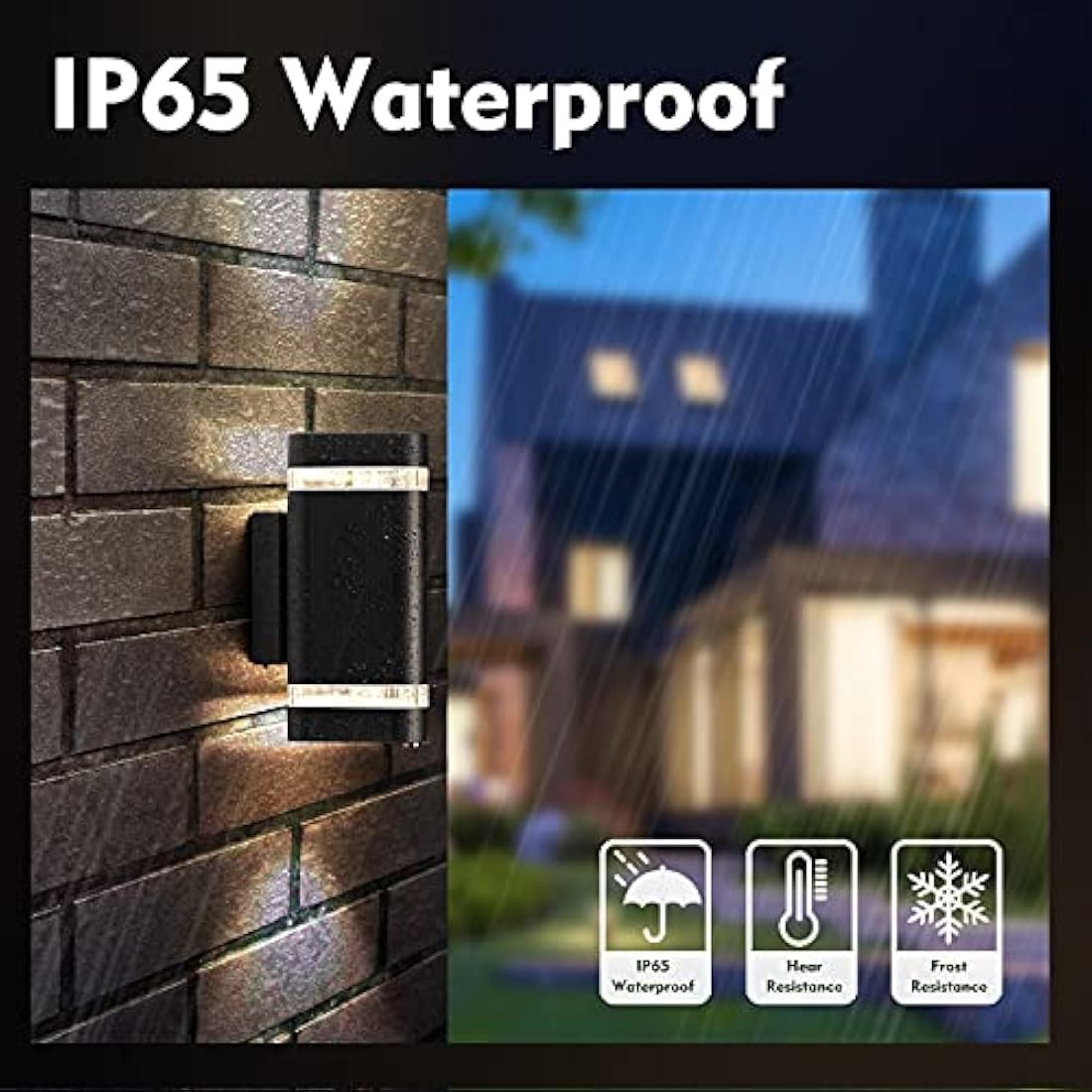 CELAVY Outdoor Wall Lights | IP65 Waterproof Up and Down LED Sconce