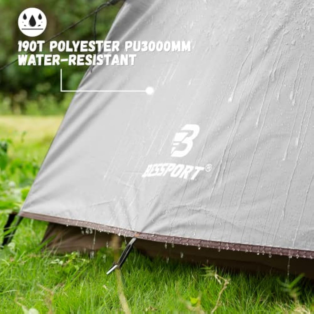 Bessport 2-Person Waterproof Dome Tent – 4-Season Ultralight Camping Tent