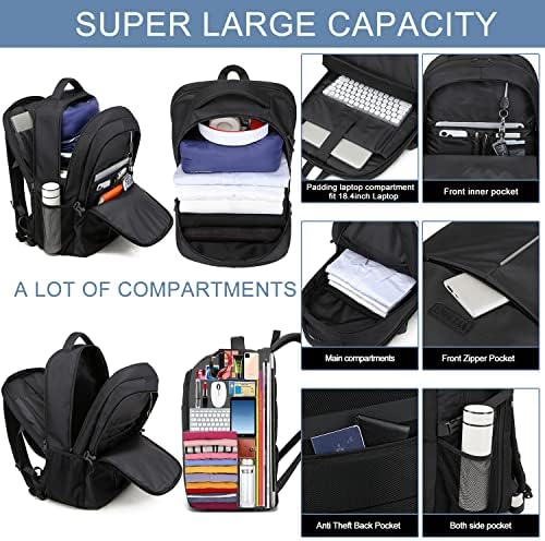 WENIG Extra Large Laptop Backpack | Travel Business Rucksack with USB