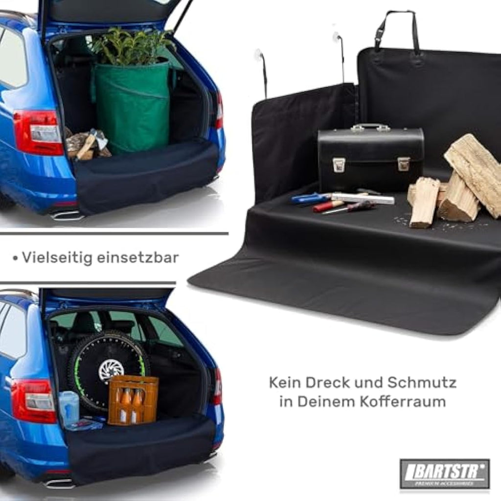 BARTSTR Universal Dog Car Boot Protector – Waterproof Mat with Bumper Guard