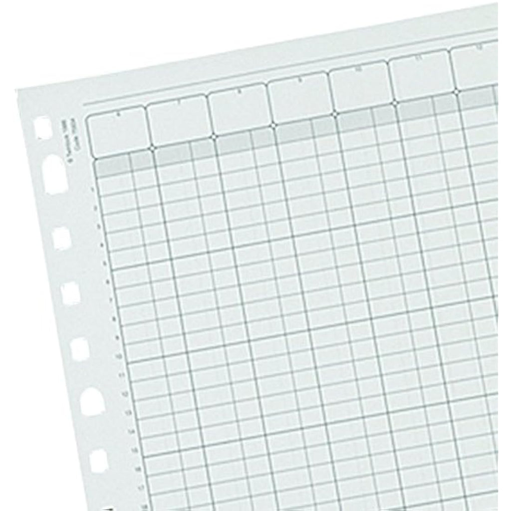 Rexel Twinlock Variform V8 Cash Refill Sheets, 10 Columns - 75 Pack