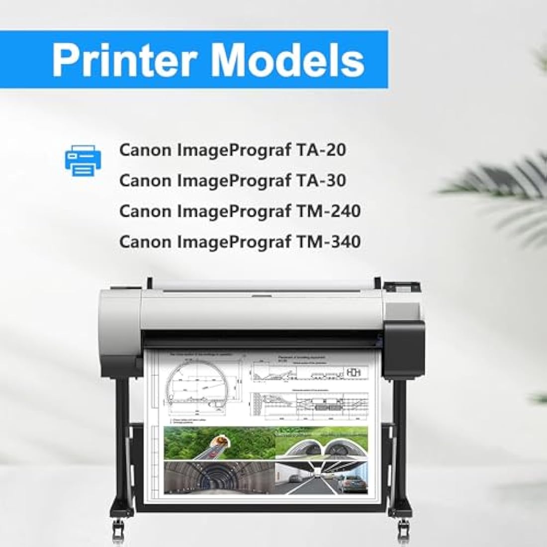LCL PFI-030BK Black Ink Cartridge for Canon ImagePrograf TA-20 TA-30