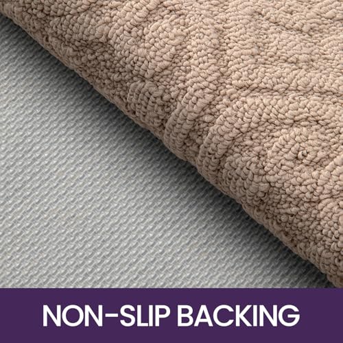 DEXI Indoor Door Mat – 92x152cm Washable Non-Slip Dirt Trapper – Beige