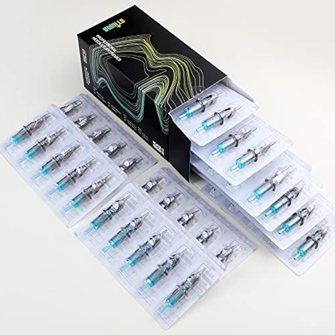 STIGMA Tattoo Cartridge Needles – 50Pcs Mixed Round Liner & Magnum