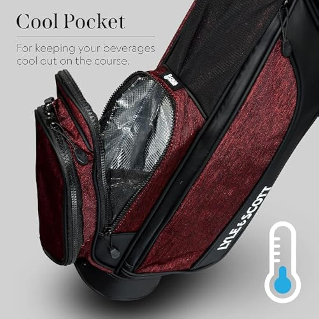 Lyle and Scott Gleneagle Golf Stand Bag – Lightweight 3-Way Divider