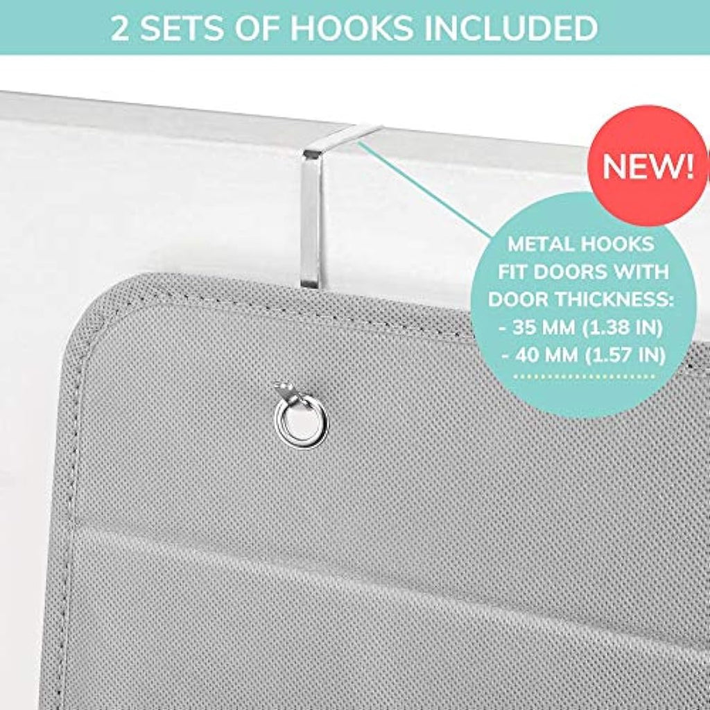 Vesta Baby Over Door Hanging Organiser | 4 Pocket Nursery Storage Caddy
