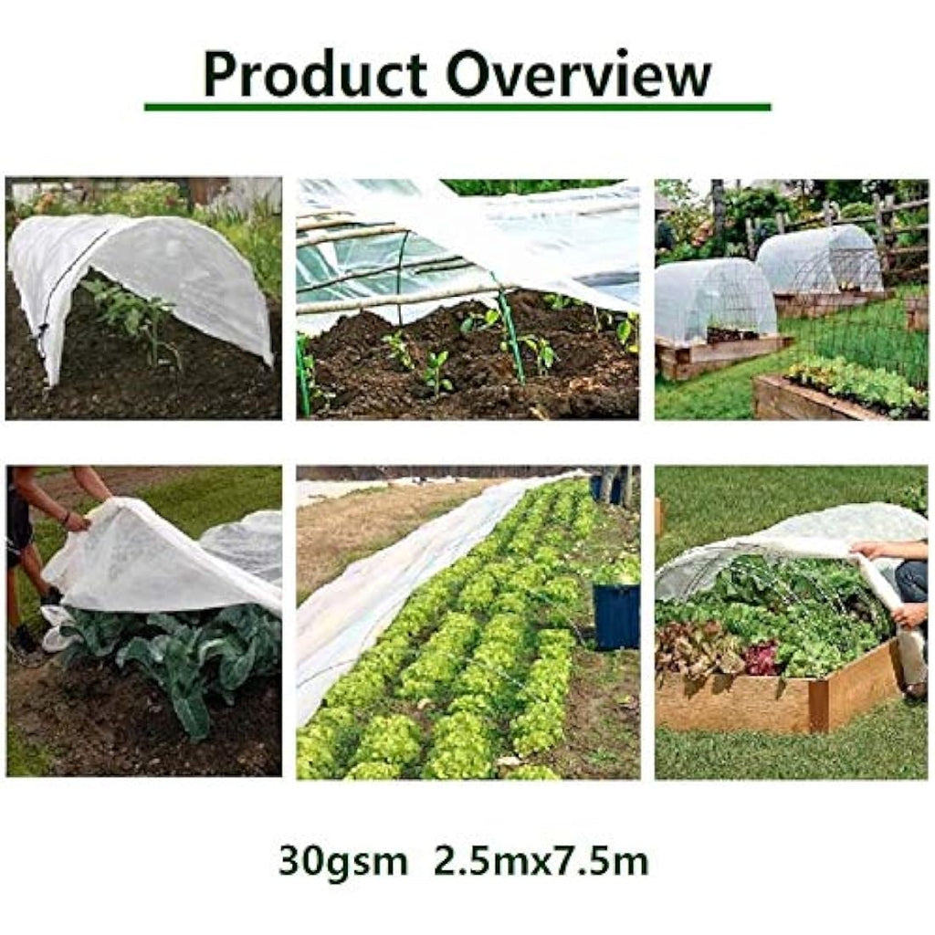 Jolof Store 2x10M Plant Frost Protection Fleece – 30gsm Garden Fabric