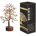 Wonder Care 7 Chakra Multi Crystal Tree - 300 Beads Feng Shui Decor