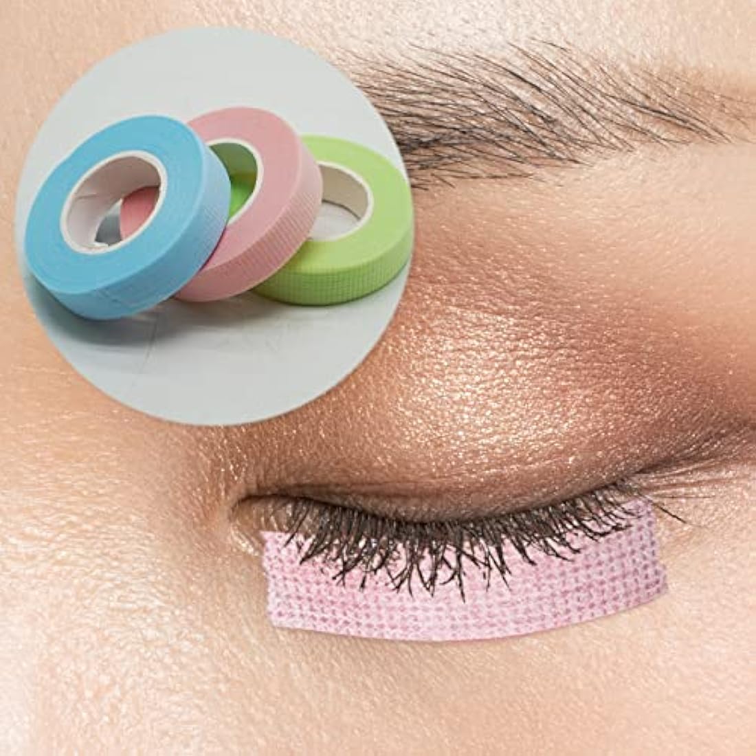 Jolof Store Eyelash Extension Tape – 3 Rolls Breathable Micropore Fabric