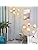 Depuley 5-Light Globe LED Floor Lamp – Silver Glass Tree Standing Light