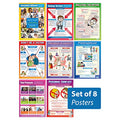 Daydream Education PSHE Classroom Posters | Set of 8 Laminated A1 Charts