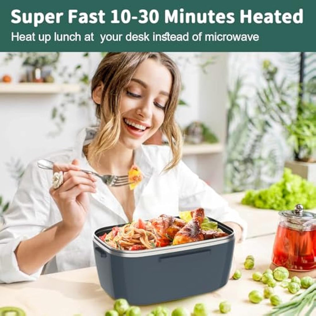 Jolof Store 100W Electric Heated Lunch Box – 3-in-1 Fast Heating, 1.5L