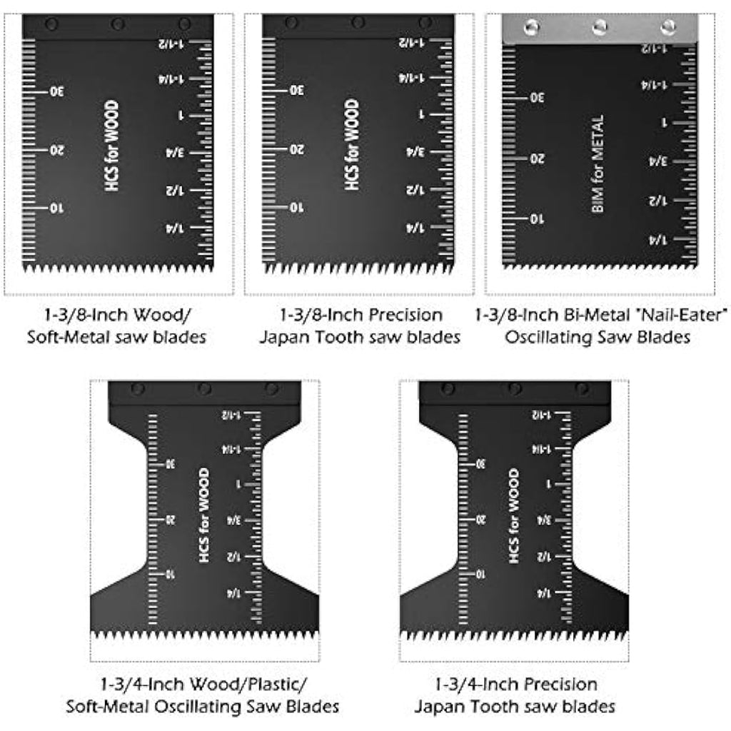 Jolof Store 60pc Oscillating Saw Blades | Universal Multitool Accessories