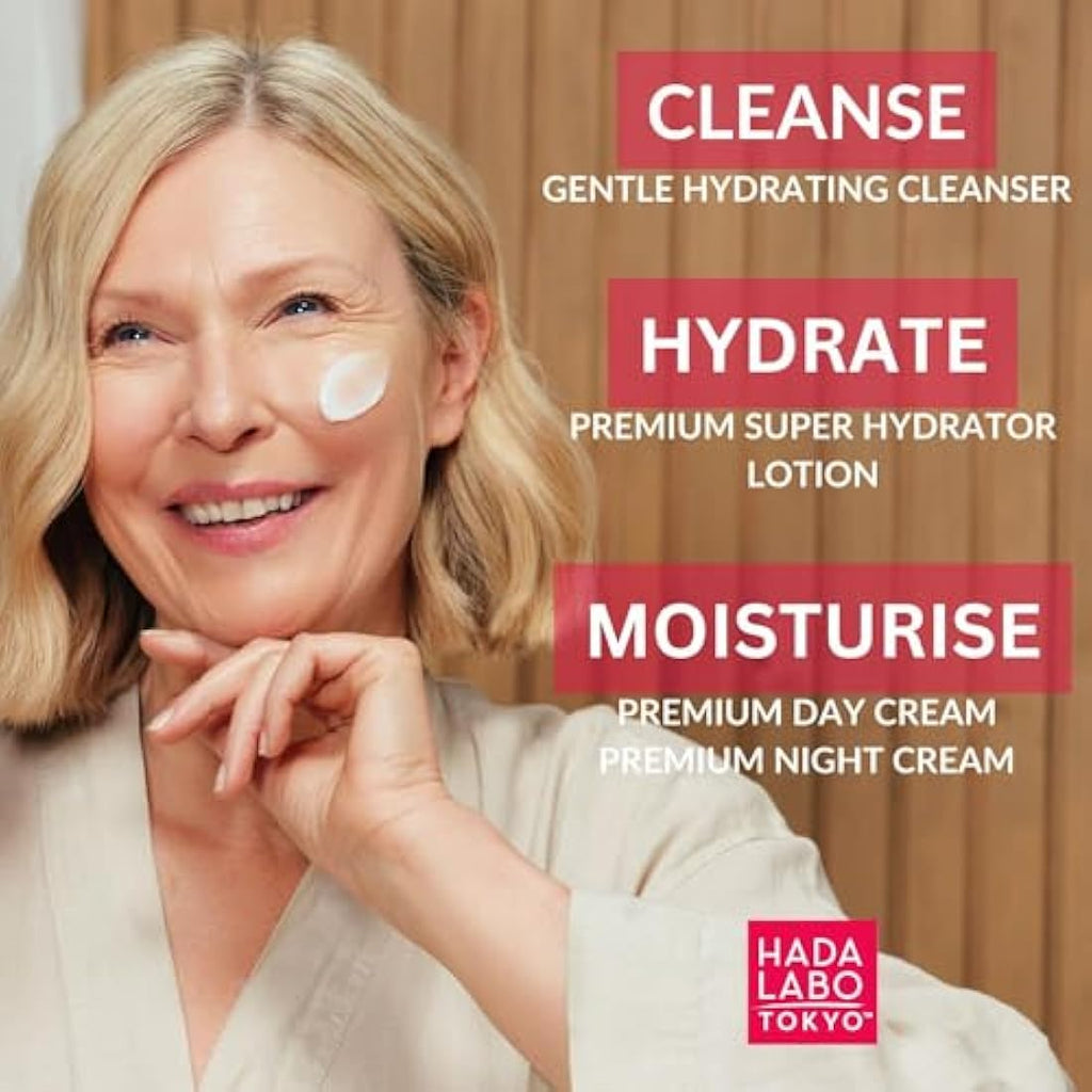 Hada Labo Tokyo Premium Hyaluronic Acid Facial Sheet Masks | 10 Pack