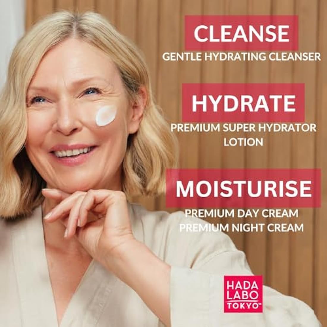 Hada Labo Tokyo Premium Hyaluronic Acid Facial Sheet Masks | 10 Pack