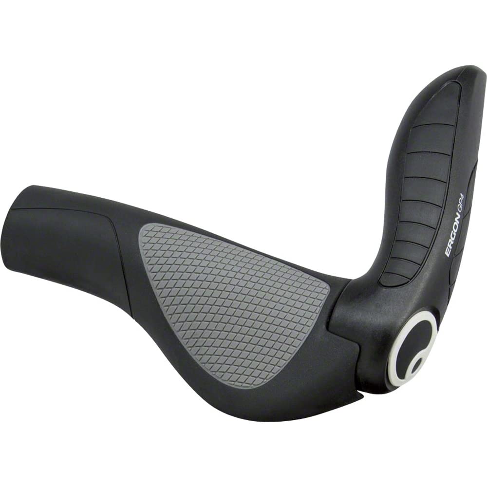 Ergon GP4 SM Ergonomic Handlebar Grips with Bar Ends - Black