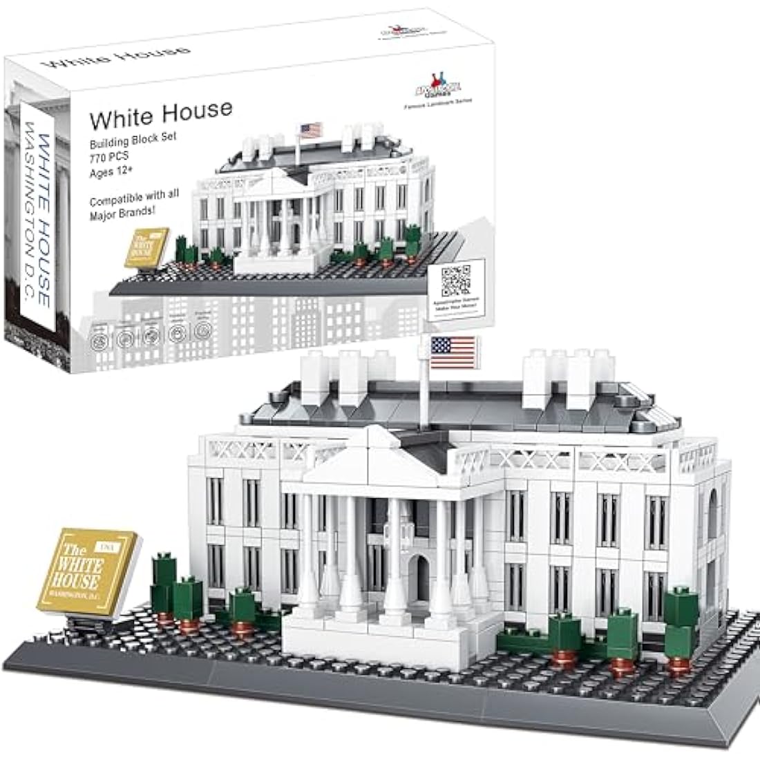 Apostrophe Games White House Building Block Set | 770 Piece Architecture Kit
