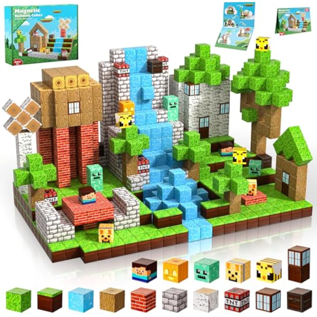 100PCS Magnetic Building Blocks – STEM Montessori Sensory Toys