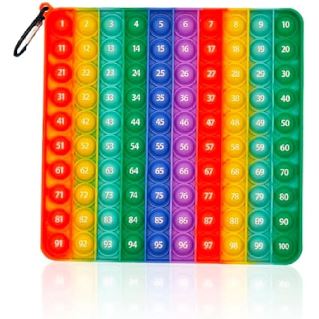 Pop It Fidget Toy – Silicone Sensory Number Learning Toy