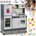 Kinderplay XXL Large Wooden Play Kitchen for Toddlers - Green Series