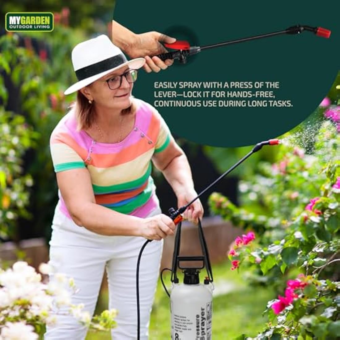 8L Garden Pressure Sprayer – Pump Action Weed Killer