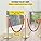 VEVOR Crowd Control Barriers | 4 Pack Gold Stanchions with Red Velvet Ropes