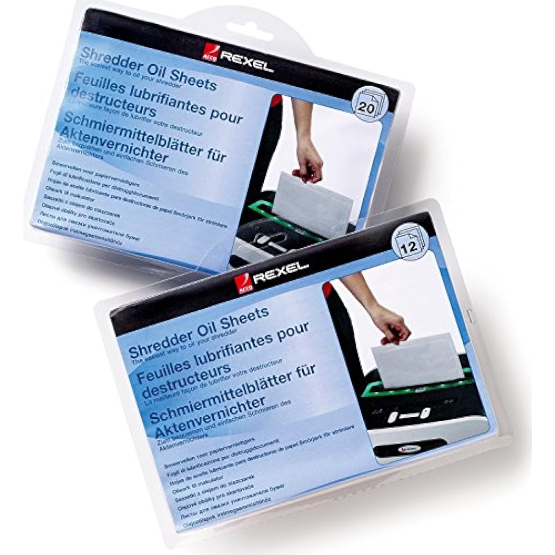 Rexel Shredder Oil Sheets – Maintenance & Care Pack of 20, A5 Size