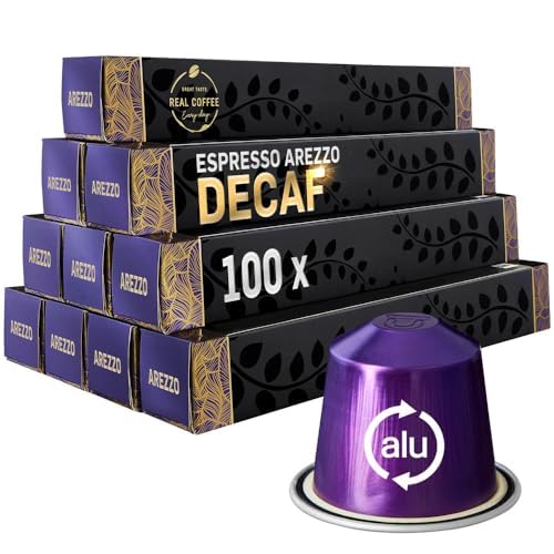 Arezzo Decaf Coffee Pods – Dark Roast Nespresso Compatible
