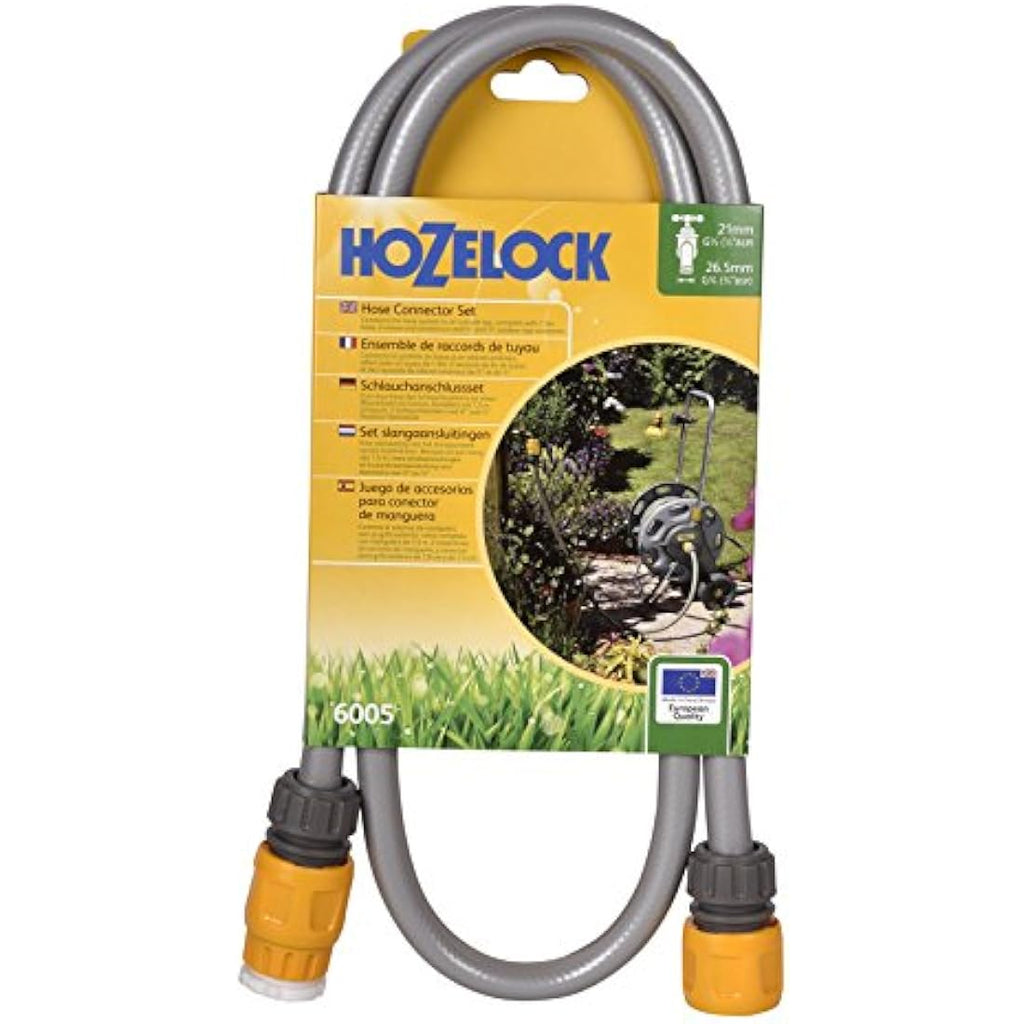 Hozelock Universal Hose Reel Connection Kit - 1.5m Garden Hose Adapter