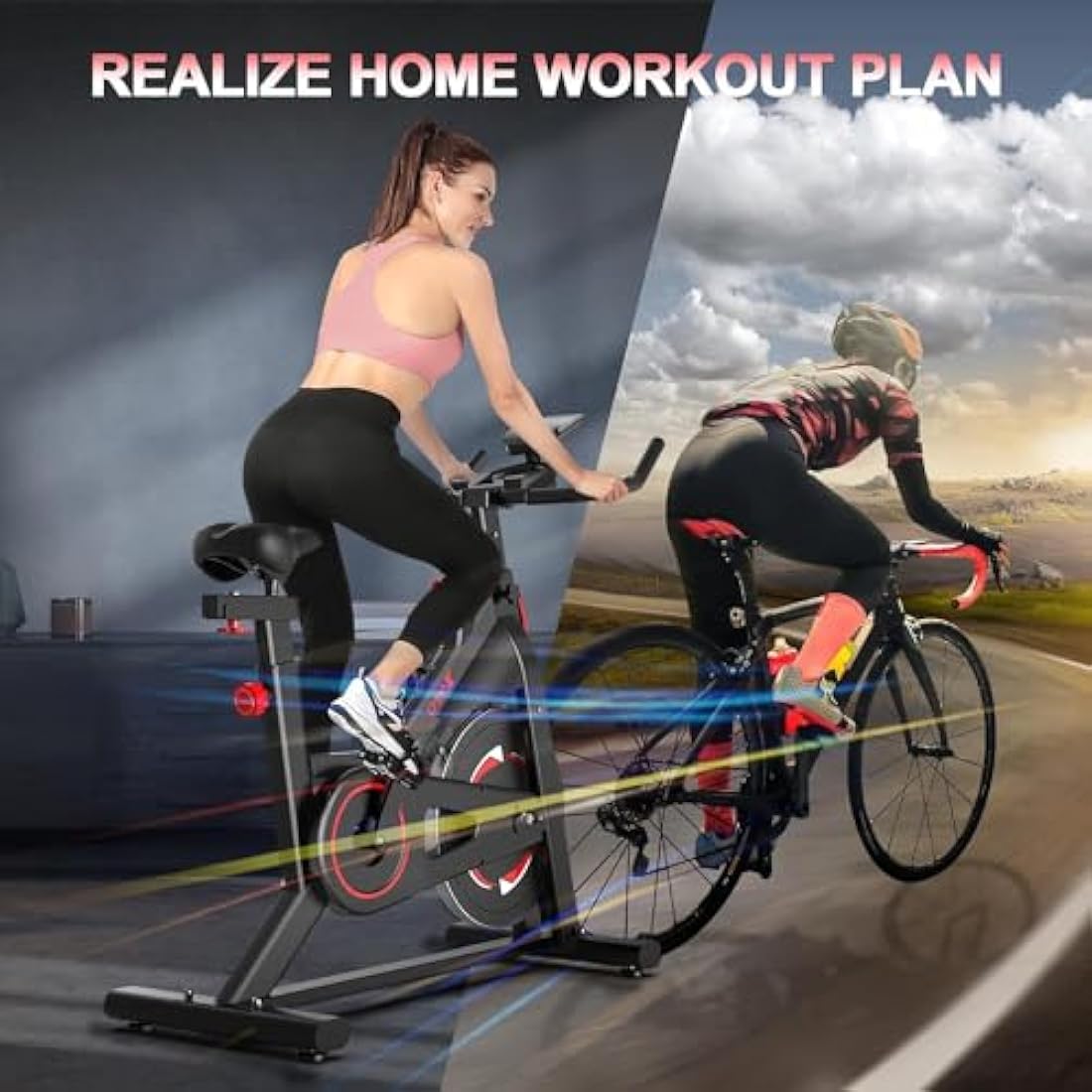 Dripex Magnetic Exercise Bike | Quiet Indoor Cycling Stationary Bike