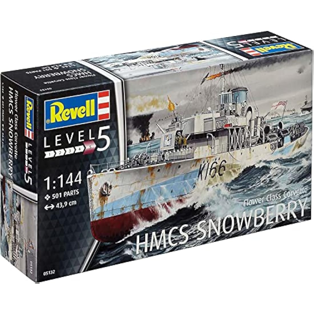 Revell HMCS Snowberry Flower Class Corvette 1:144 Scale Model Kit