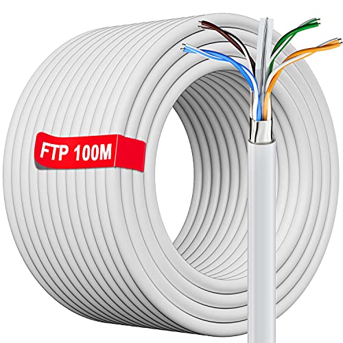 Cat 6 Ethernet Cable – 100m Shielded FTP Weatherproof Bulk LAN