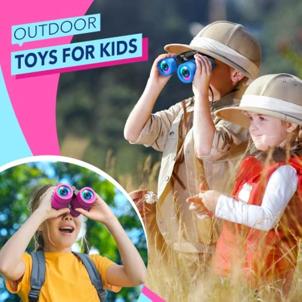 Jolof Store Kids Binoculars – 4x Magnification Outdoor Exploration Toy